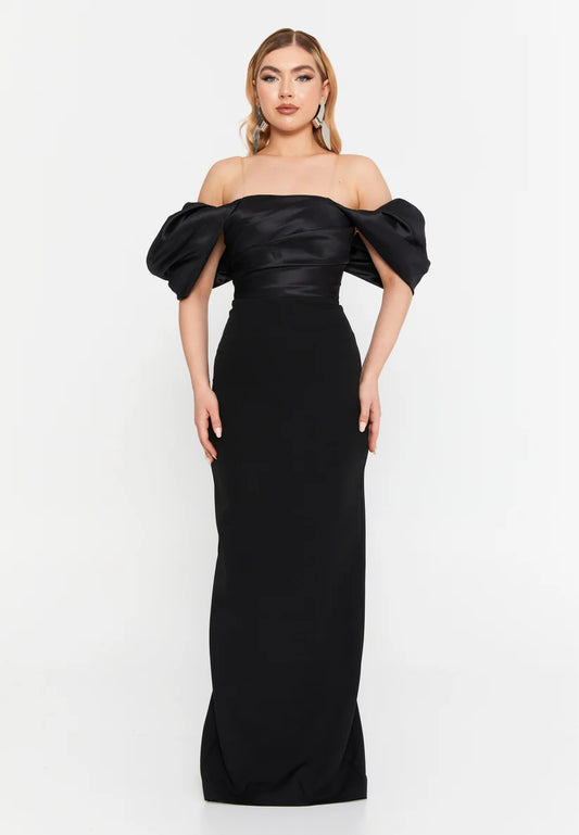 Hot Contact Off-Shoulder Gown