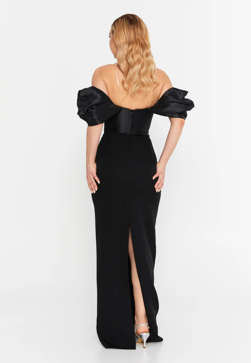 Hot Contact Off-Shoulder Gown